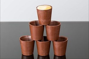 Edible chocolate cups