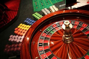 A casino roulette