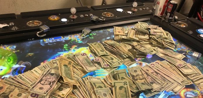 Dozens detained at an illegal gambling parlor in Pomona