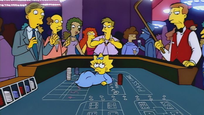 Maggie Simpson craps table